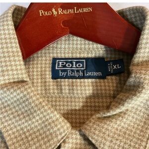 Polo Ralph Lauren Houndstooth Shirt XL Vintage